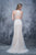 Nina Canacci - 4157 Halter Diamond Style Embroidered Long Dress In White and Neutral