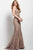 41612 High Halter Lace Tulle Sheath Dress