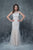 Nina Canacci - 4162 Sleeveless Bateau Illusion Lace Evening Gown In White and Neutral