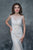 Nina Canacci - 4162 Sleeveless Bateau Illusion Lace Evening Gown In White and Neutral