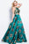 41658 Two Piece Floral Embroidered Printed Ballgown
