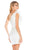 Ashley Lauren - 4170 One Shoulder Ruffled Sheath Dress In White