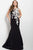 41715 Floral Embroidered Mermaid Dress
