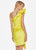 Ashley Lauren - 4171 One Shoulder Ruffled Fitted Dress In Yellow