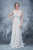 Nina Canacci - 4172 Lovely Lace V-Neck Evening Gown In White and Neutral