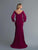 Saboroma - 4183 Bishop Sleeve Blouson Bodice Long Gown In Pink