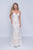 Nina Canacci - 4184 Scallop-Embroidered Lace Overlaid Gown In Ivory And Nude