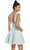 Alyce Paris - 4186 Plunging V-Neck Glitter Cocktail Dress In Green