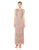 Aidan Mattox - MD1E200821 Sleeveless Illusion Tiered Fringe Gown