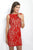 Intrigue - Bateau Neckline Lace Cocktail Dress 41S in Red
