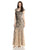 Adrianna Papell - Sequined Square neck Sheath Dress 92875460