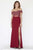 Jolene Collection - 18317 Off-Shoulder Beaded Sheath Gown In Red