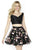 Jolene Collection - 17542 V-Neck Two-Piece Floral Party Dress In Black and Multi-Color