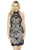 Jolene Collection - 17579 Sequined High Halter Sheath Dress In Black and Neutral