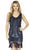 Jolene Collection - 17577 Embellished Scoop Sheath Dress In Blue
