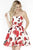 Jolene Collection - 17546 Floral Sweetheart A-line Dress In White and Pink