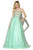 16149L Ballgown In Mint Nude