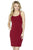 Jolene Collection - 17531 Strappy Back Sheath Dress In Red