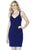 Jolene Collection - 17535 Strappy V-Neck Jersey Dress In Blue