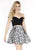 Jolene Collection - 17604 Two-Piece Off-Shoulder A-Line Dress In Black and Silver
