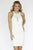 Jolene Collection - 17536 Razor Cut Paneled Dress In White
