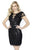 Jolene Collection - 17582 Sequined Illusion Scoop Sheath Dress In Black