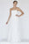 Jolene Collection - 18026 Embroidered Strapless Fitted Dress In White