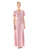 Colors Dress - 42020 Butterfly Sleeve Faux Wrap Dress In Pink