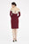 Saboroma - 4205 Floral Lace Off-Shoulder Sheath Dress In Red