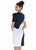 Ashley Lauren - 4207 Color Block Satin Short Dress In Black and White