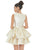 Ashley Lauren - 4211 Two Tone Jewel Tiered Cocktail Dress In Silver and Gold