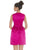 Ashley Lauren - 4213 V-neck Sheath Dress With Bow In Pink
