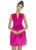 Ashley Lauren - 4213 V-neck Sheath Dress With Bow In Pink