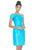 Ashley Lauren - 4215 One Shoulder Column Cocktail Dress In Blue and Green