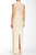 Sue Wong - N5110 High Illusion Bejeweled Sheath Dress In Champagne