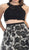 Two Piece Floral Evening Gown