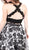 Two Piece Floral Evening Gown