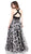 Eureka Fashion - Two Piece Floral Evening Gown