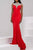 Long Jersey Dress with Jeweled Neckline 42240
