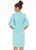 Ashley Lauren - 4226 Flowy Sleeve Fitted Crepe Cocktail Dress In Blue