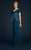 Daymor Couture - Ruffled Off Shoulder Evening Dress 700 in Green