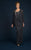 Daymor Couture - Draped Necklace Shimmer Evening Dress 702 in Black