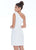 Ashley Lauren - 4229 One Shoulder Bow Cocktail Dress In White