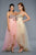 Lara Dresses - 42335 Strapless Bejeweled Hi Low Dress In Pink and Neutral