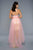 Lara Dresses - 42335 Strapless Bejeweled Hi Low Dress In Pink