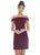 Ashley Lauren - 4240 Off-Shoulder Metallic Scuba Fitted Dress In Pink