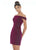 Ashley Lauren - 4240 Off-Shoulder Metallic Scuba Fitted Dress In Pink