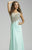 Lara Dresses - 42411 Glittering Sheered Evening Gown In Green