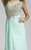 Lara Dresses - 42411 Glittering Sheered Evening Gown In Green