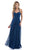 Alexia Designs - 4244 Pleated Halter Chiffon A-line Dress In Green